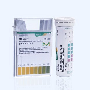 德国默克氨氮硝酸盐亚硝酸盐检测试纸库伦PH钙硬度过氧乙酸测试条