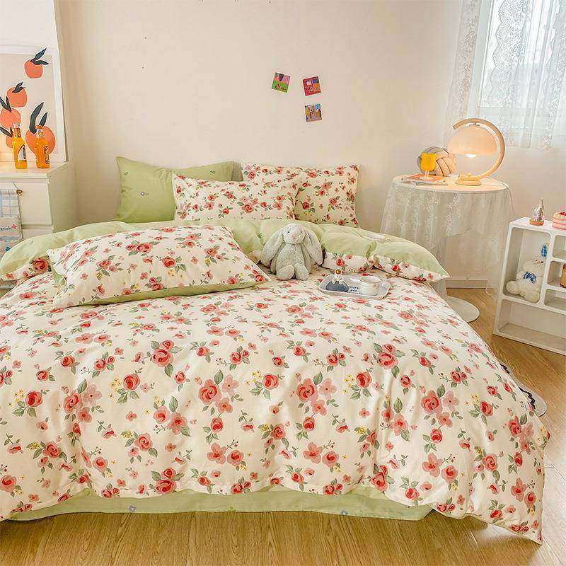 田园风四件套全棉纯棉被套小清新床单被罩宿舍床上三件套春夏床品,自行车/骑行装备/零配件,更多零件/配件,淘宝优惠券,粉丝福利购,淘宝优惠卷