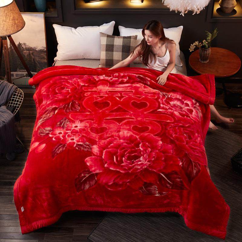 CB@拉舍尔毛毯大红婚庆毯双层加厚结婚云毯法兰绒毯子龙凤喜字,金属材料及制品,金属加工件/五金加工件,淘宝优惠券,粉丝福利购,淘宝优惠卷