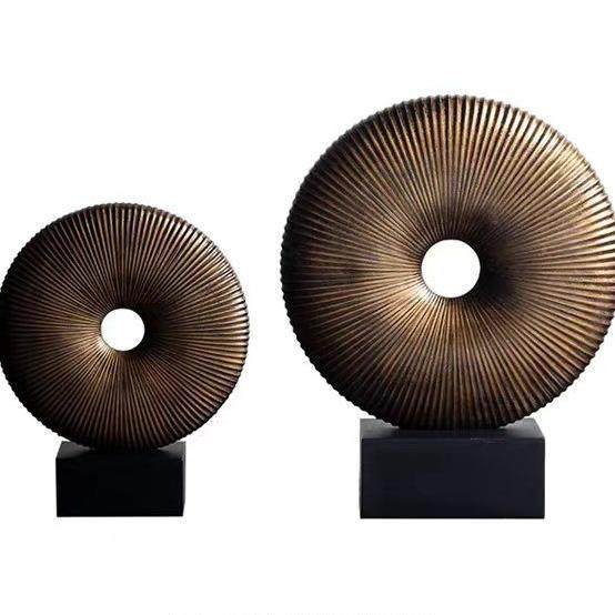 中式样板房售楼处中式圆圈树脂摆件样板房售楼处玄关电视柜软装,特色手工艺,其他特色工艺品,淘宝优惠券,粉丝福利购,淘宝优惠卷