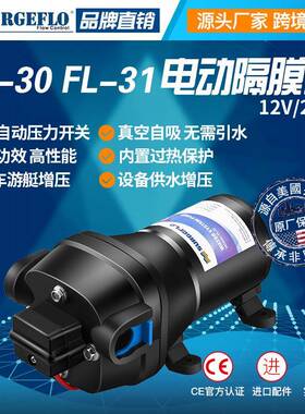 FL-3012V24v直流电动房车游艇生活增压供水自吸清水泵户外抽水泵