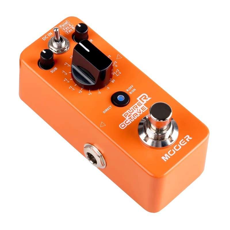 MOOER电吉他单块效果器Purer Octave精准复音八度单踩钉金属迷你