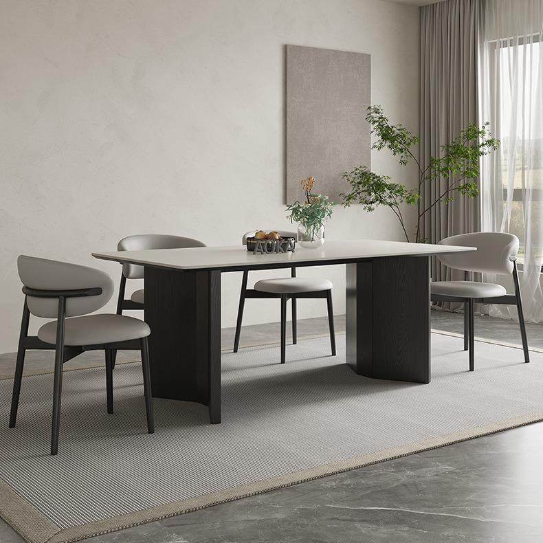 现代简约家用小户型纯白色岩板白蜡木餐桌椅组合长方形实木吃饭桌,特色手工艺,其他特色工艺品,淘宝优惠券,粉丝福利购,淘宝优惠卷