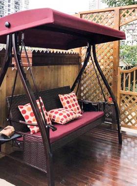 户外吊兰椅户外秋千吊椅吊篮藤椅庭院摇篮椅阳台双人掉椅吊蓝摇椅