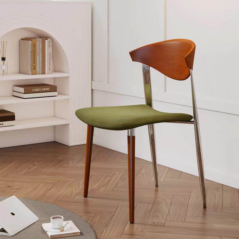 中古实木餐椅高级设计师椅子书桌椅家用餐桌复古网红椅子网红餐椅