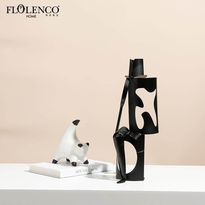 现代极简抽象艺术坐立侦探金属摆件样板房客厅书柜设计款家居饰品,畜牧/养殖物资,畜牧/养殖器械,淘宝优惠券,粉丝福利购,淘宝优惠卷