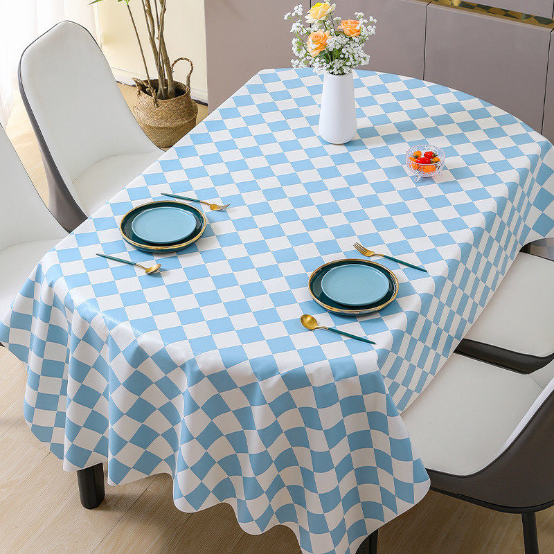长方形pvc桌布防水防烫防油免洗轻奢高级感餐桌布茶几客厅家用垫