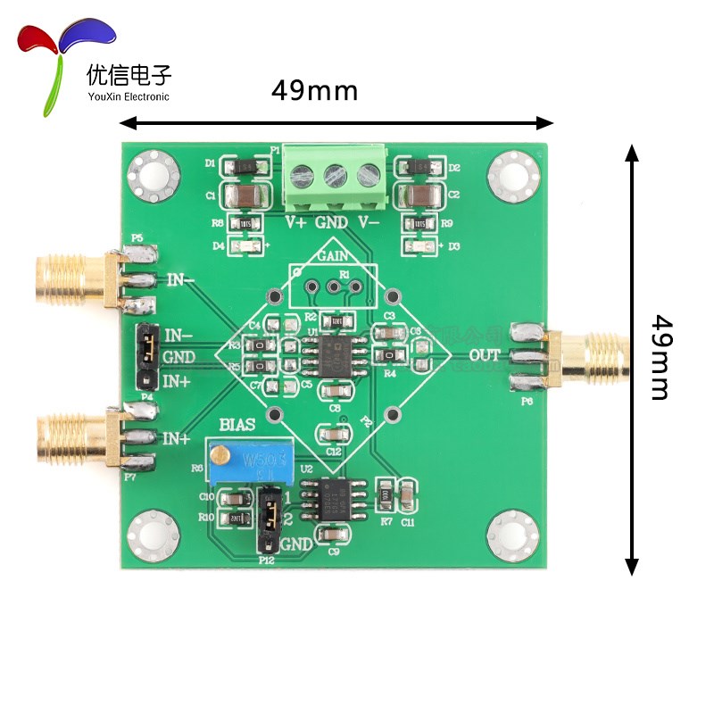原装AD8429精密仪表放大器模块 微小信号毫伏微伏电压单端/差分