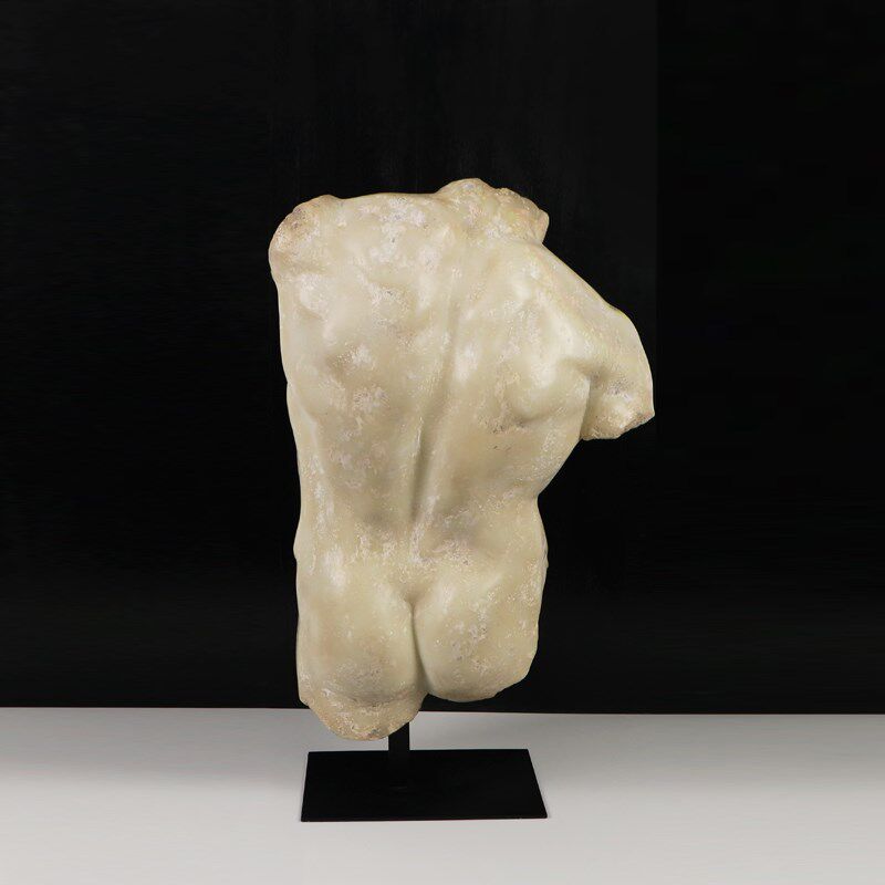 欧式人物树脂雕像摆件工艺品雕塑客厅软装饰品复古艺术大卫半身像