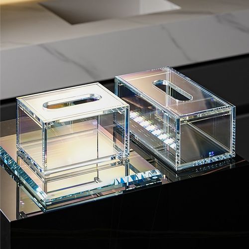 高端浴室用品套件酒店餐厅洗手间香薰瓶擦手纸巾盒样板房水晶摆件