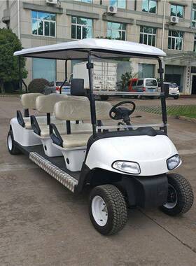工厂直销新品EZGO高尔夫球车款式油电两用四轮6座敞篷燃油助力车