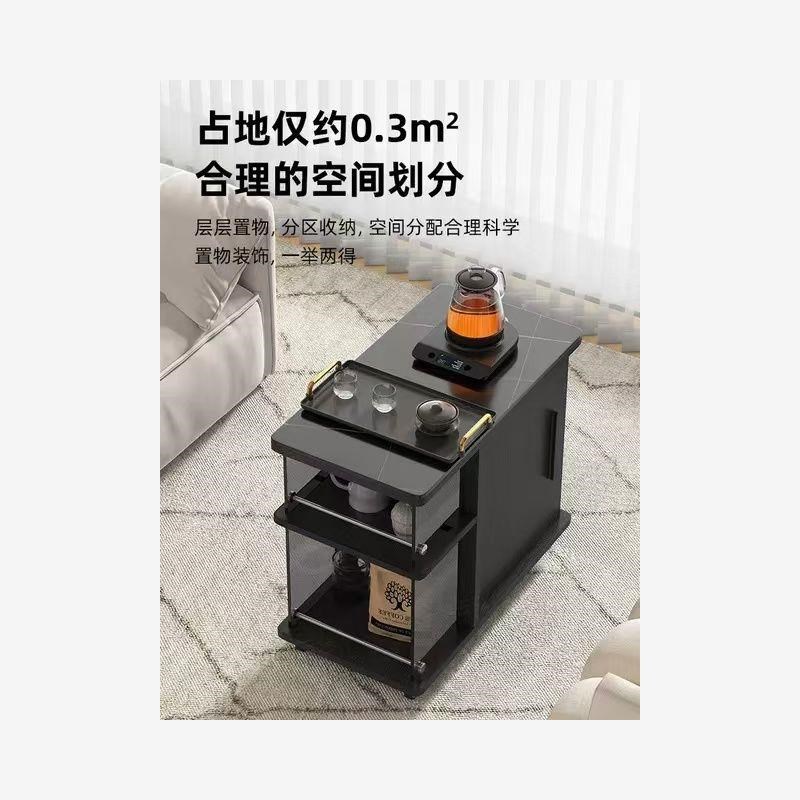可移动边几茶水柜带轮客厅沙发侧边几小I推车实木小茶几迷你茶水