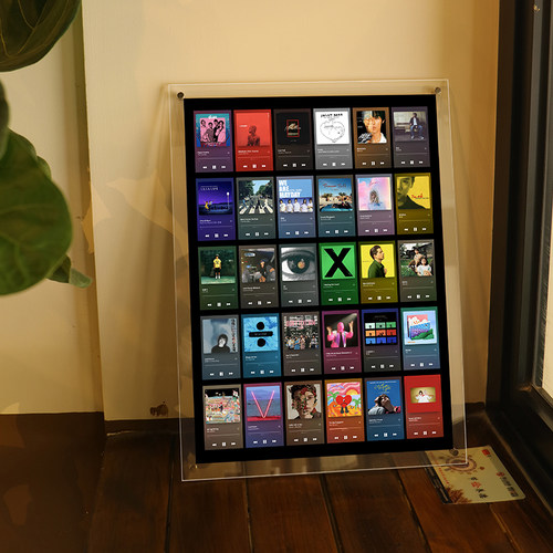 相框照片定制diy挂墙p摆台做成高级感a3 音乐专辑封面透明亚克力