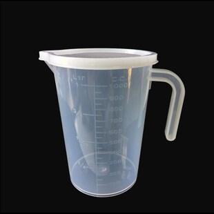 奶盖壶量升杯带有刻度的塑料桶5000毫升计量器大容积测剂量杯带盖