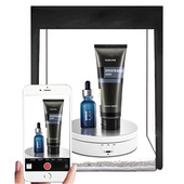 圆形展示台 转盘 三档调速可调角度可充电 电动旋转台13.8CM 新款