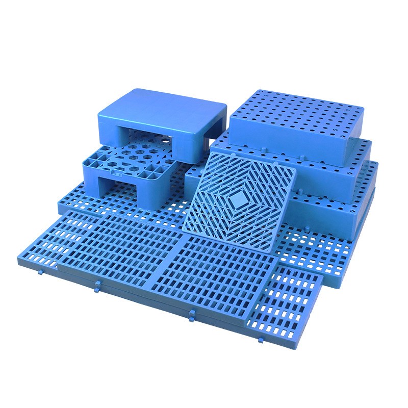 仓库塑料防潮垫板药品网格t托盘超市饮料牛奶地推四角地台板可拼