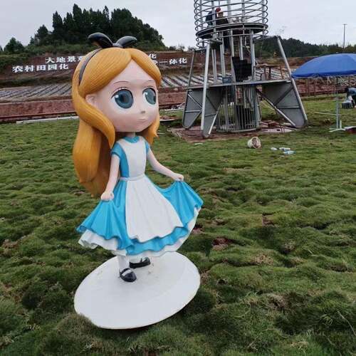 户外庭院公主王子动物玻璃钢雕塑幼儿园装饰摆件