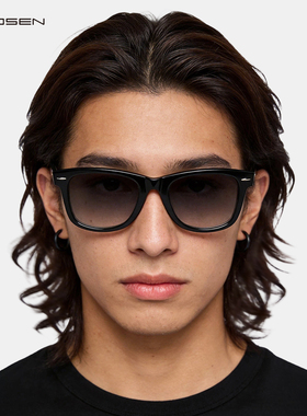 男士复古小方框开车防晒墨镜