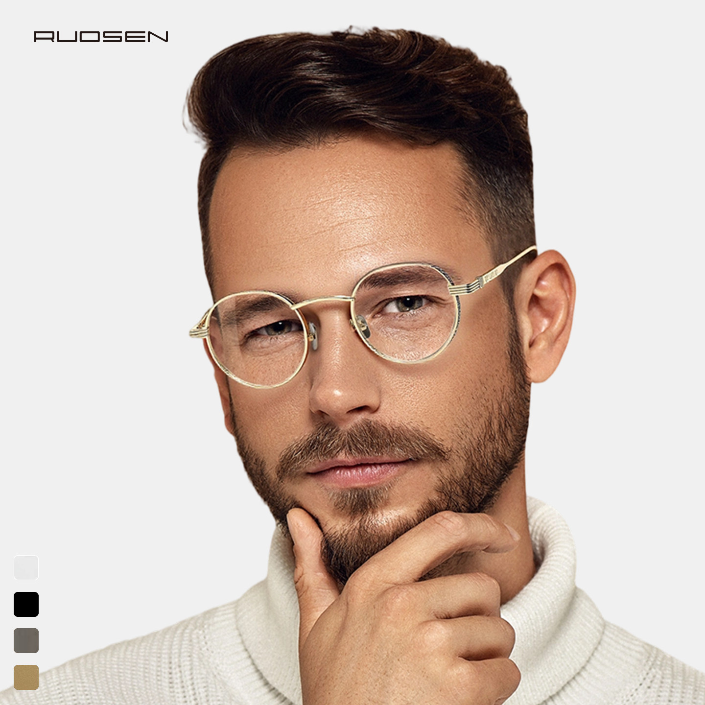 超轻纯钛近视眼镜框男款可配度数散光专业防蓝光镜片商务镜架女