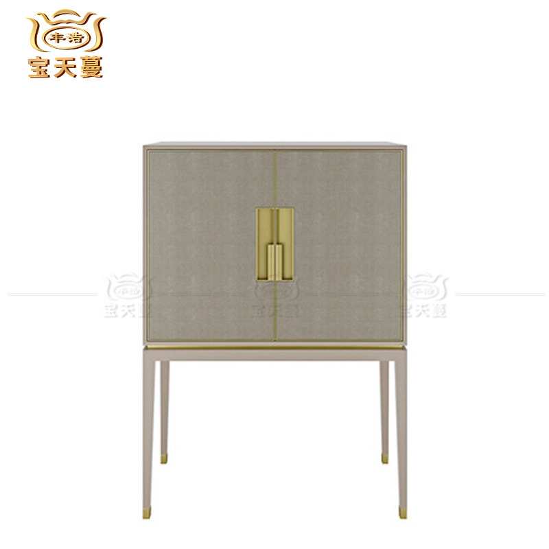 星级酒店大厅活动家具玄关柜 总统套房装饰柜吧柜来图来样订做031