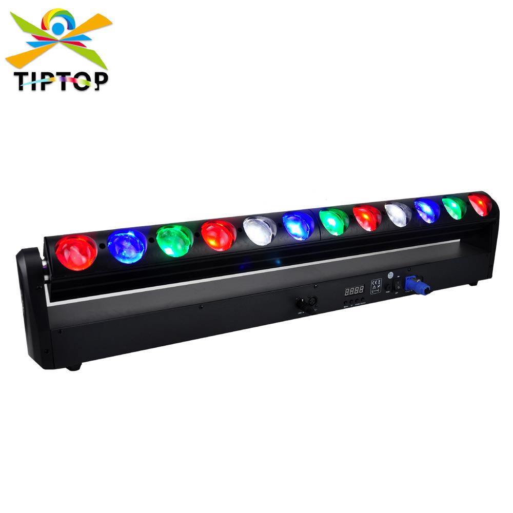 12颗30瓦LED光束摇头灯大透镜红绿蓝白DMX512点控跑马自走声控