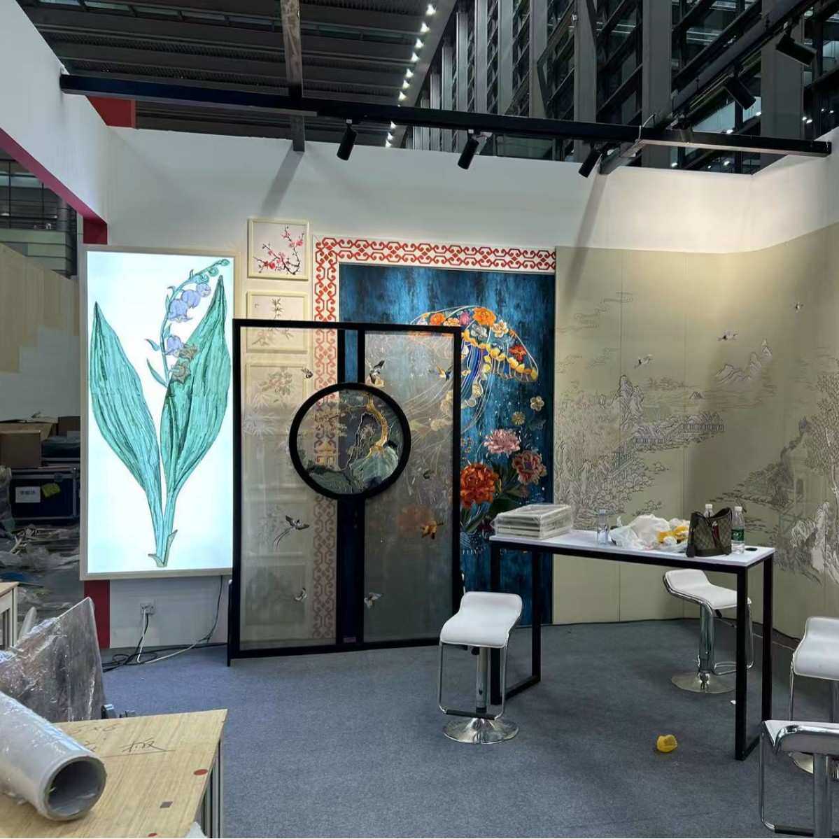 双面刺绣艺术Embroidery Mall Exhibitions   轻奢入户
