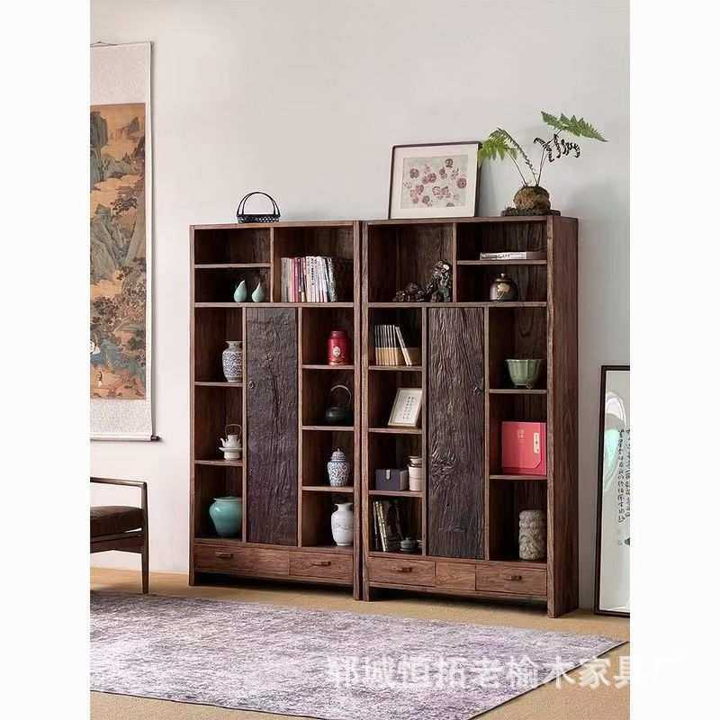 侘寂风博古架实木风化收纳柜老门板展示架民宿多宝阁老榆木边柜,模玩/动漫/周边/娃圈三坑/桌游,模型制作工具/辅料耗材,淘宝优惠券,粉丝福利购,淘宝优惠卷