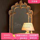 梳妆镜 饰古典法式 欧式 仿复古雕花壁挂镜客厅壁炉镜别墅入户玄关装