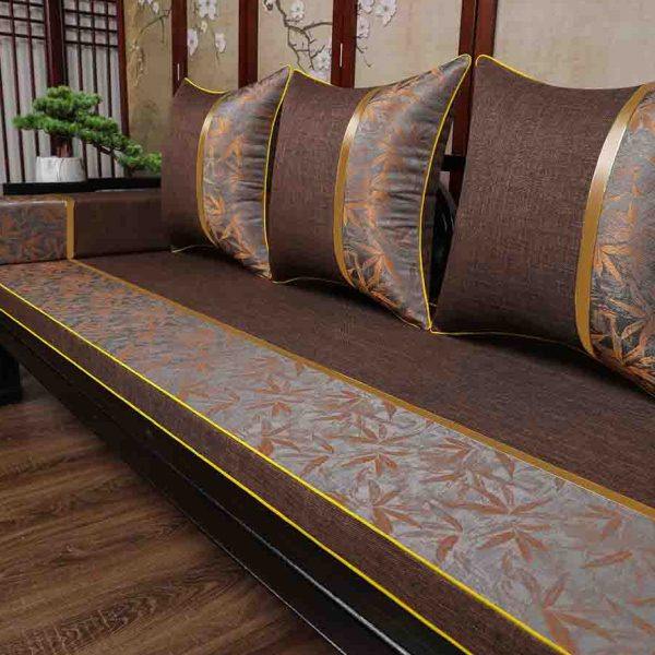 红木沙发坐垫中式沙发垫实木家具垫子罗汉床套罩海绵棕垫乳胶定制