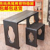 实木桌凳古琴桌烧桐木中式 古韵禅意款 燕尾榫卯精品茶艺国学书法用