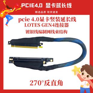 PCIE 4.0 X16 GPU伺服器显卡延长线 线 编织网路线 线束立管内置