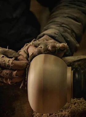 不丹传统手工艺 Shagzo木车削- 木碗dapa杯子 不丹孩子的小店