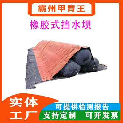 抗洪抢险橡胶式挡水坝1.5米充水高度防洪子堤组成长度10米