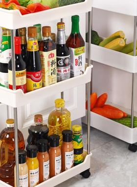 7cm夹缝置物架10公分窄架窄柜极窄夹缝柜超薄冰箱超窄缝隙收纳柜