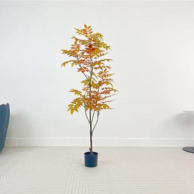 仿真绿植漆木树椿树室内客厅装饰摆件盆栽仿生植物直播间造景假树