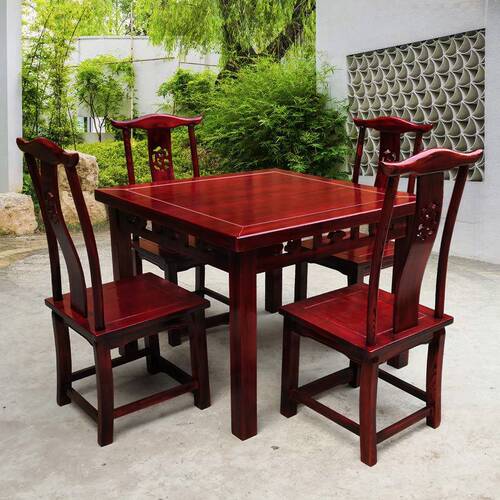 方桌子正方形家用 实木简约x中式八仙桌明清仿古四方桌餐桌椅组合