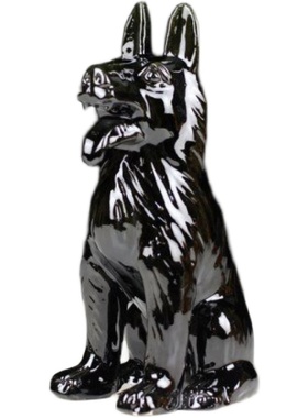 陶瓷狗摆件看家护院狗工艺品生肖狗家居装饰品礼品唐三彩狼狗