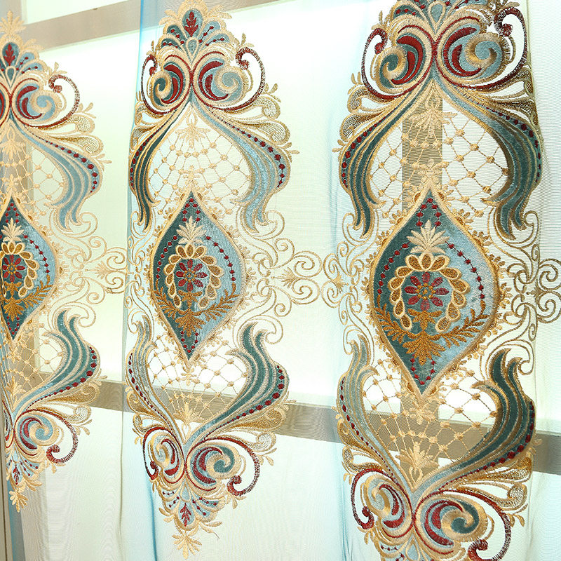 雪尼尔羊绒绣花遮光加厚窗帘成品定制奢华网红布帘卧室客厅落地窗,居家布艺,定制窗帘,淘宝优惠券,粉丝福利购,淘宝优惠卷