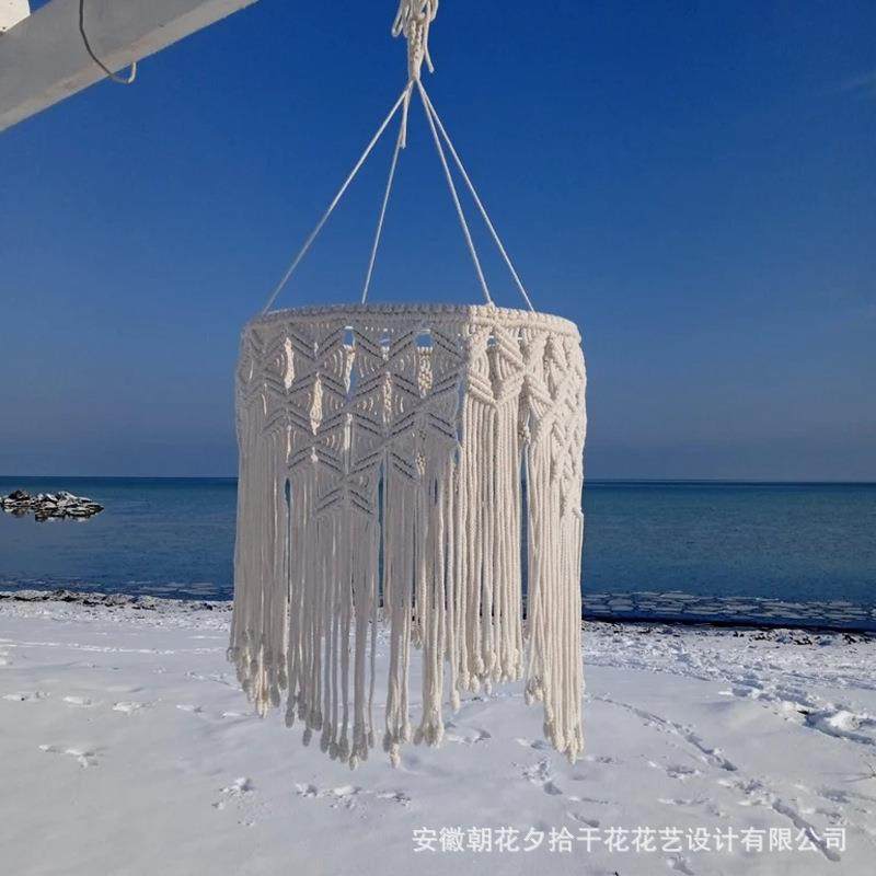 简约家居棉线蝴蝶款灯罩名宿挂毯手工编织长流苏软装卧室吊灯灯罩,清洗/食品/商业设备,风口/风叶/风机配件,淘宝优惠券,粉丝福利购,淘宝优惠卷
