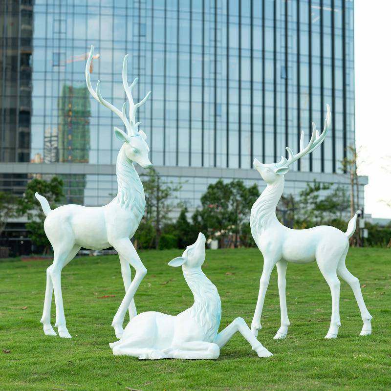 户外抽象梅花鹿玻璃钢雕塑园林景观动物小区楼盘落地白鹿装饰摆件,自行车/骑行装备/零配件,更多零件/配件,淘宝优惠券,粉丝福利购,淘宝优惠卷