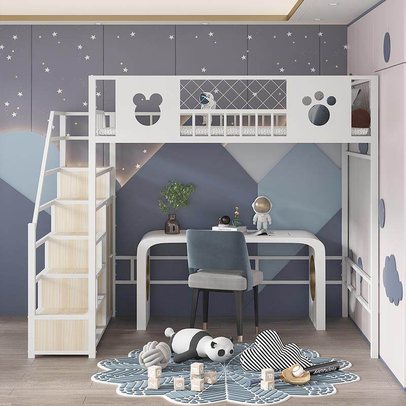 5V铁艺高低高架床省空间上床下桌阁楼床小户型单上层双人床现代简,智能设备,其他智能设备,淘宝优惠券,粉丝福利购,淘宝优惠卷