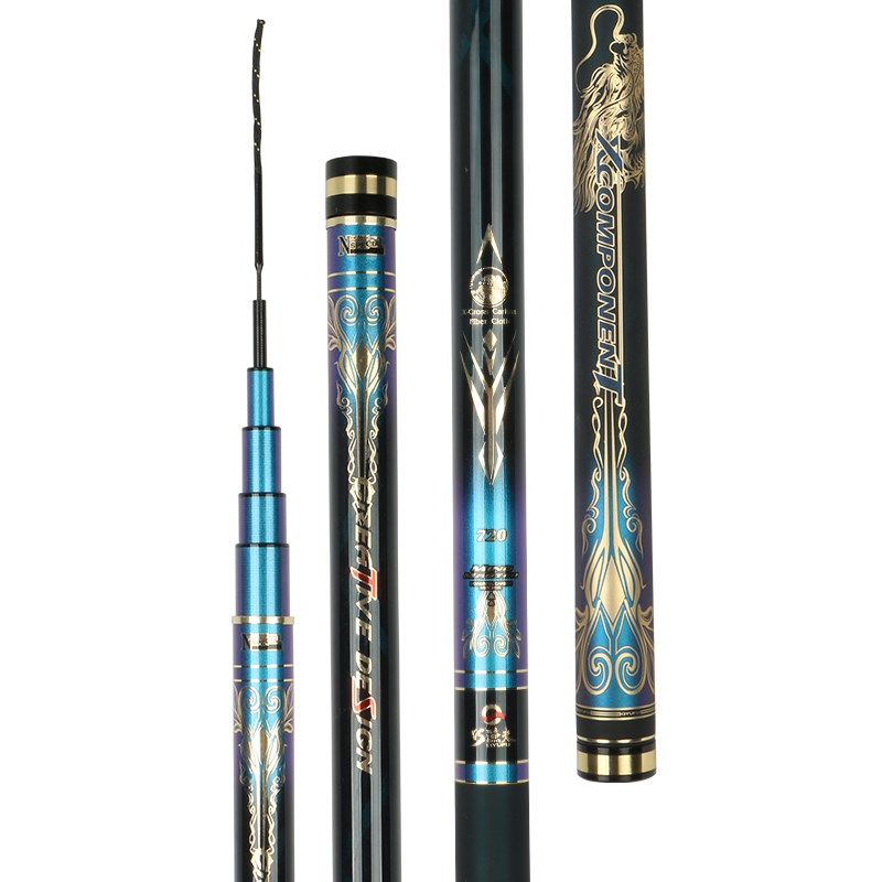 巧渔夫龙战江湖X5X7X9巨物竿超轻大物竿暴力杆超硬28调台钓竿鱼杆