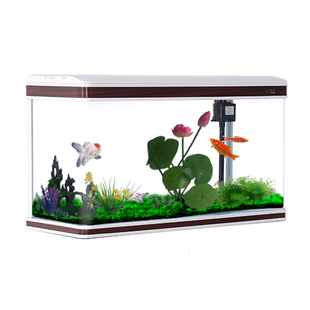 创海鱼缸客厅小型家用桌面创意懒人生态鱼缸免换水族箱玻璃长方形