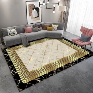 土黄色地毯定制客厅轻奢防滑金色地垫大尺寸卧室金黄Y色可裁剪招