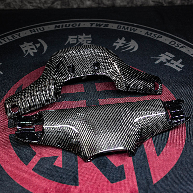 9号电动车改装E200P E100p系列碳纤K维车头锻造紫粉外壳定制防水