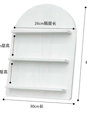 白色木质b甜甜圈展示架森系甜品台摆件婚礼婚庆甜品台装饰