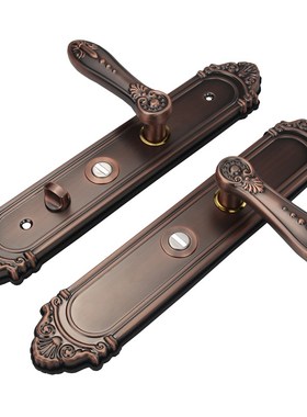 步阳红古不锈钢防盗门把手304对开门拉手面板手柄忠恒02.7多功能