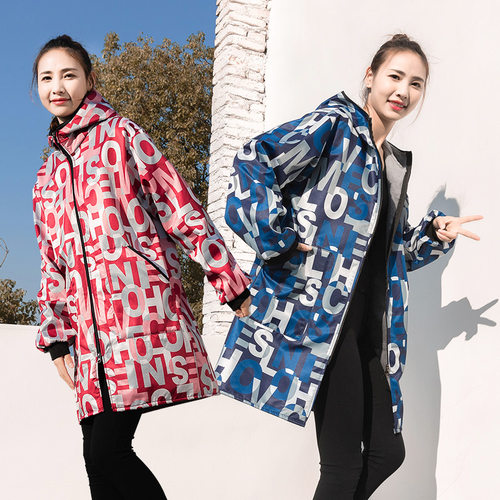 外穿罩衣上e班工作服保暖加绒款家用清洁厨房长袖护衣大褂防水围