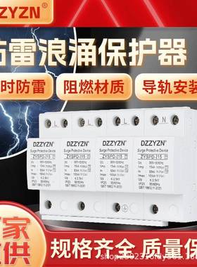 浪涌避雷器防雷保护一级网络工业光伏三相4P/15KA电源防雷击高压