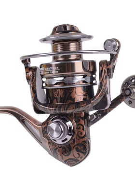 HiUmi HM2000-7000 无间隙全金属渔轮 铝合金纺车鱼轮 豹纹渔轮